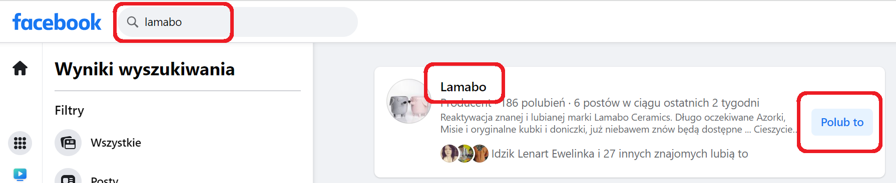 polub lamabo na Facebooku